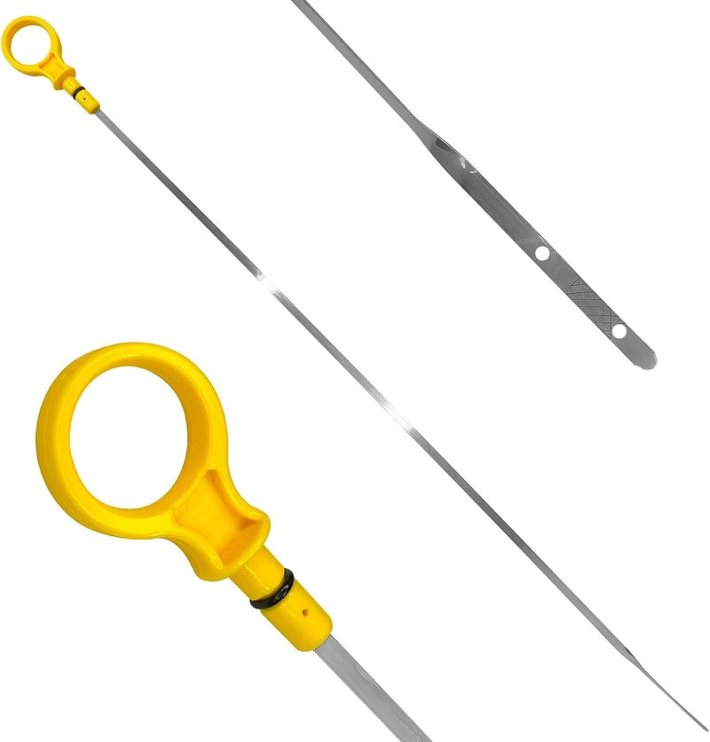 Hirificing Engine Oil Dipstick Replacement CJ5Z-6750-A for Checking Oil Compatible with Ford 2.0L Escape Edge Explorer Focus Fusion Taurus Lincoln 2.0L MKZ Oil Level Dip Stick Double Hole Indicator - Image 1